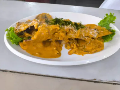 Pescado en salsa de Mariscos